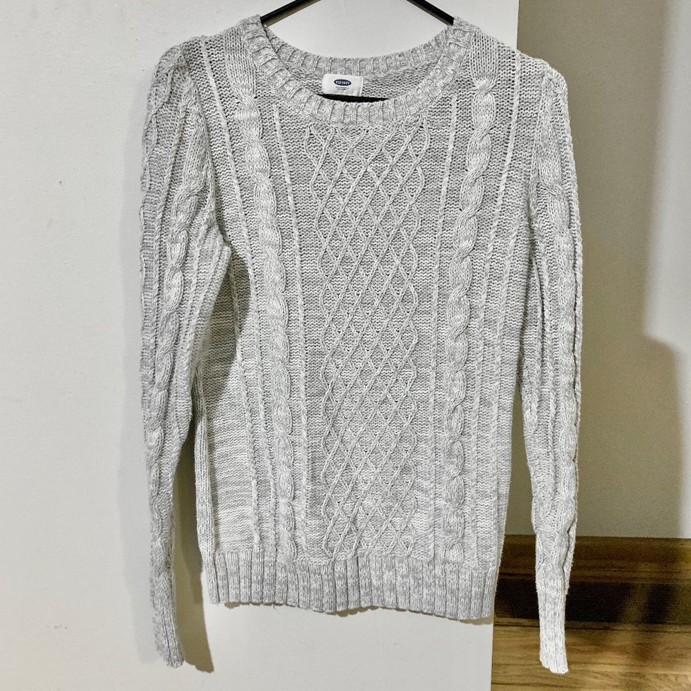 Cable knit sweater